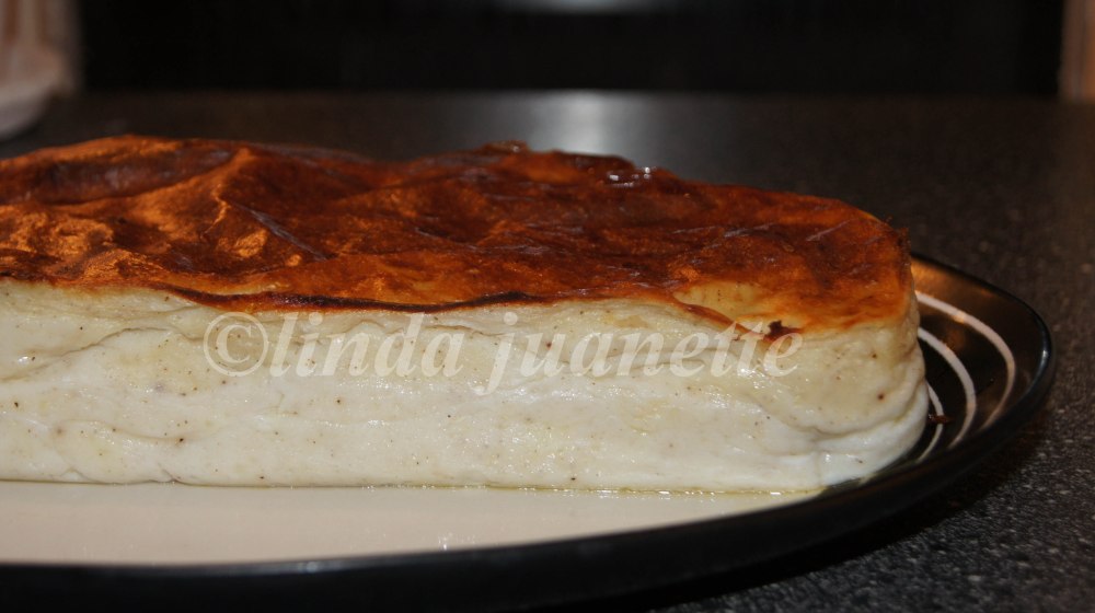 Lekker fiskepudding med gyldenbrun steikeskorpe. Herlig middagsmat :-)