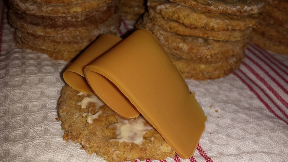 Havrekjeksene er gode både med pålegg og uten.