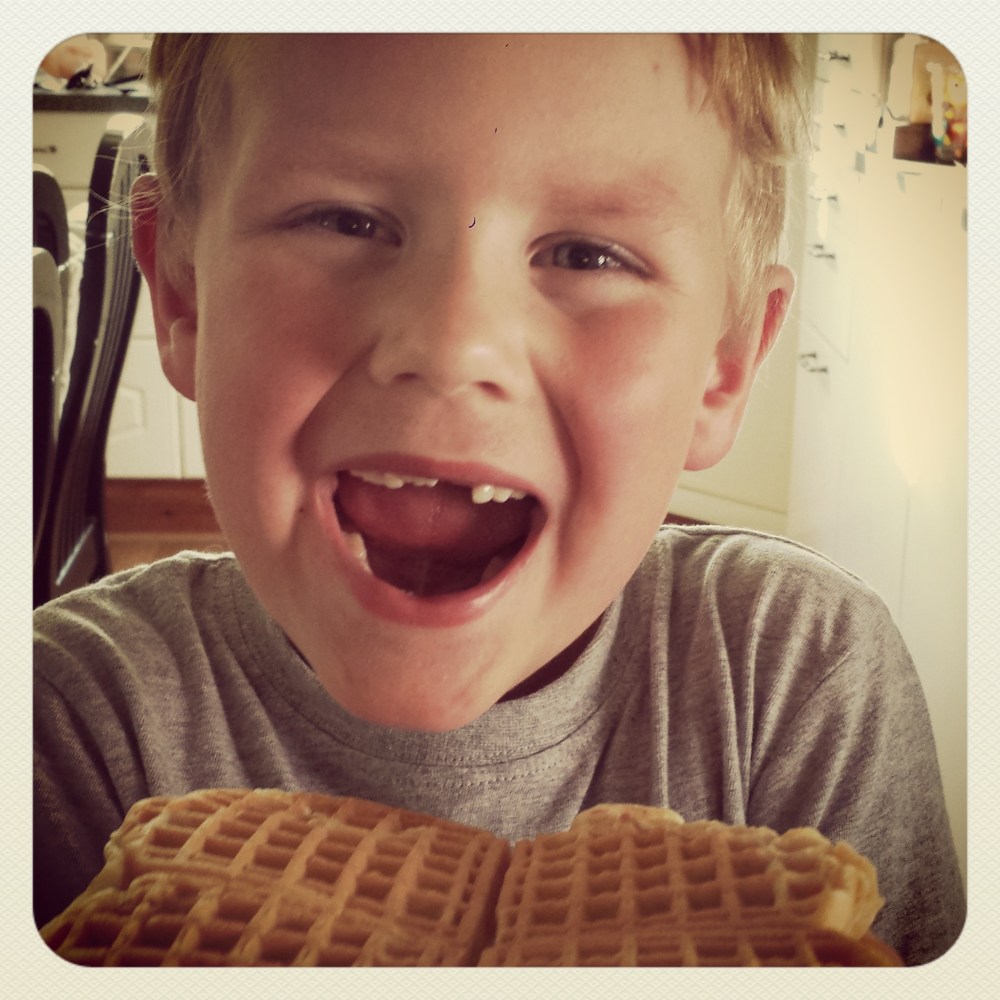 Vafler er kjempegodt!